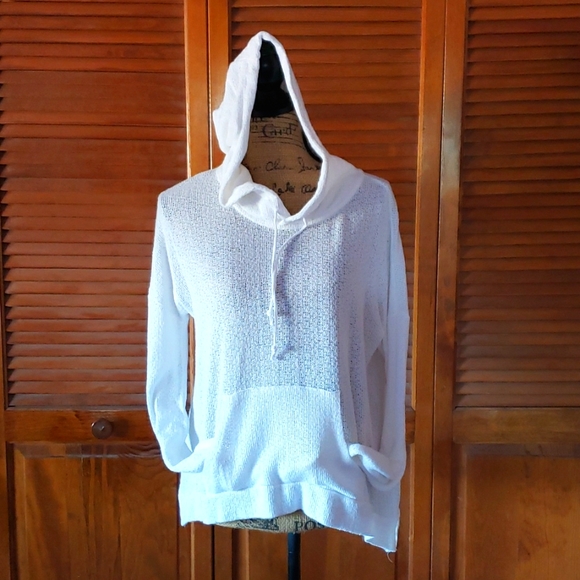 Beach white cover up by Arizona jean company size large - Picture 1 of 8